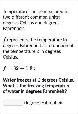 Solved Temperature can be measured in two different common units d